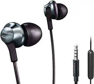 Basics In Ear Wired Headphones, Earbuds with Microphone No Wireless  Technology, 0.96 x 0.56 x 0.64in, Black
