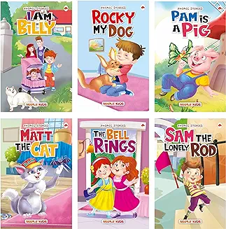 11. Phonic Reader (Illustrated) (Set of 6 Books) - Story Book for Kids - Bedtime Stories - 2 Years to 6 Years Old - Read Aloud to Infants, Toddlers