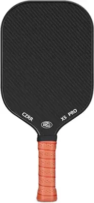 5. Pickleball Paddle, USA Pickleball Approved, 3K Raw Carbon Fiber Surface (CFS) High Grit & Spin, with 16MM Polypropylene Honeycomb Core, Ideal for Novice and Professional Players