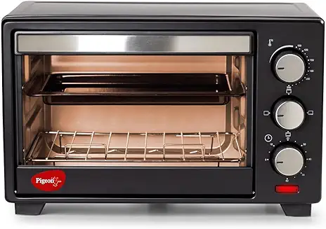 9. Pigeon Oven Toaster Grill 16 Liters OTG with Rotisserie for Oven Toaster and Grill for grilling and baking Cakes (Grey)