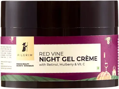8. PILGRIM French Red Vine Anti Aging Night Cream for women with Retinol