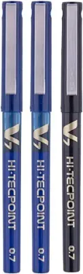9. Pilot Hi-Tecpoint V7 0.7mm Fine Point Pure Liquid Ink Roller Ball Pen