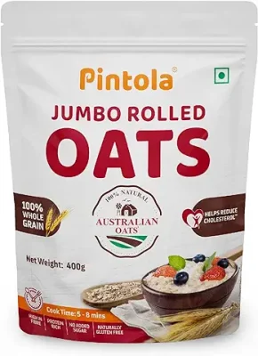 Bagrry's 100% Jumbo Rolled Oats - High in Fibre, Protein
