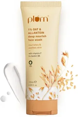 8. Plum 1% Oat & Allantoin Deep Nourish Face Wash For Dry