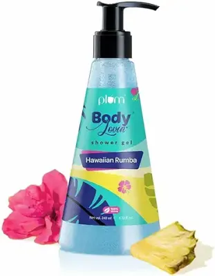 12. Plum BodyLovin' Hawaiian Rumba Shower Gel | SLS-Free Body Wash For Women & Men | Fresh Beachy Fragrance for Soft & Smooth Skin | Aloe-Infused Nourishing Body Cleanser For All Skin Types (240 ml)