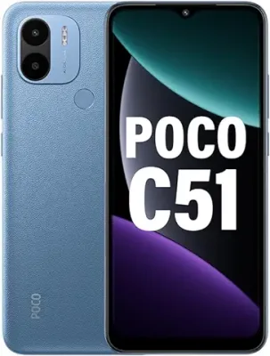 4. POCO C51 (Royal Blue, 4GB RAM, 64GB Storage)