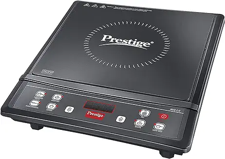 3. Prestige IRIS ECO 1200 W Induction Cooktop with automatic voltage regulator |Indian Menu option|Power Saver|Timer with User Pre-Set|1 year warranty|Black