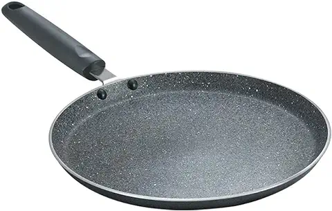 2. Prestige Omega Deluxe 25cm Granite Dosa Tawa|Non-Stick with 5 Layers Coating|Dishwasher Safe|Stainfree Interior|Gas & Induction Compatible|2 Years warrnty