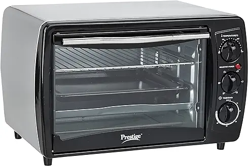 15. Prestige POTG 19 PCR 1380-Watt Oven Toaster Grill (Black, 19 Liters)