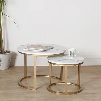 4. Priti Coffee Table Nesting Side Coffee Tables Set
