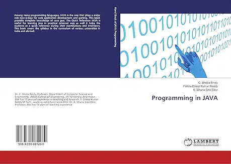13. Programming in JAVA