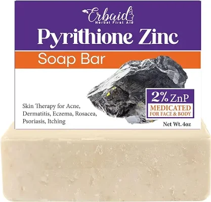 11. Pyrithione Zinc Soap Bar for Face & Body, 4oz