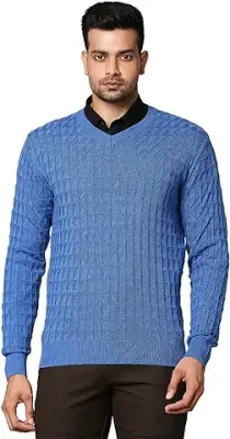 7. Raymond Medium Blue Sweater