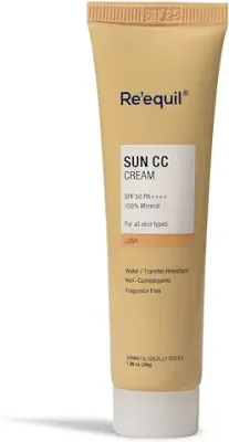 7. RE' EQUIL Sun Cc Cream (Lush) Spf 50 Pa++++ 100% Mineral Uv Filter, Cc Cream With Sun Protection, 30g