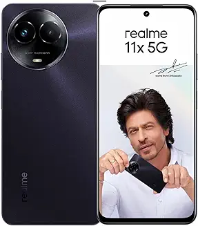 8. realme 11x 5G (Midnight Black, 6GB RAM, 128GB Storage)