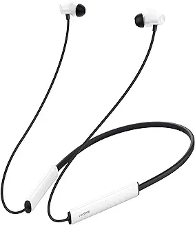 6. Realme Buds Wireless 3 in-Ear Bluetooth Headphones,30dB ANC,Spatial Audio,13.6mm Dynamic Bass Driver,Upto 40 HrsPlayback,Fast Charging,45ms Low Latency for Gaming,Dual Device Connection-Vitality White