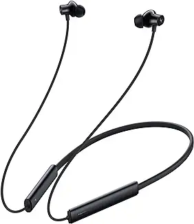 5. realme Buds Wireless 3 in-Ear Bluetooth Headphones,30dB ANC, Spatial Audio,13.6mm Dynamic Bass Driver,Upto 40 Hours Playback, Fast Charging, 45ms Low Latency for Gaming,Dual Device Connection (Black)