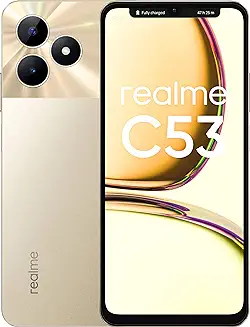 8. Realme C53 (Champion Gold, 6GB RAM, 128GB Storage)