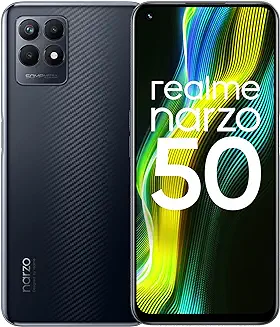 7. Realme narzo 50 (Speed Black, 4GB RAM+64GB Storage) Helio G96 Processor | 50MP AI Triple Camera | 120Hz Ultra Smooth Display