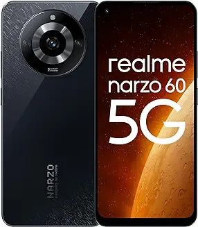 1. realme narzo 60 5G (Cosmic Black,8GB+128GB) | 90Hz Super AMOLED Display | Ultra Sharp 64 MP Camera | with 33W SUPERVOOC Charger