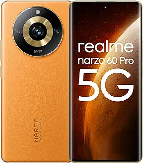 6. realme narzo 60 Pro (Mars Orange,12GB+256GB) Ultra Smooth 120 Hz Super Amoled Curved Display | 100 MP OIS Camera