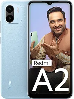 2. Redmi A2 (Aqua Blue, 2GB RAM, 64GB Storage)