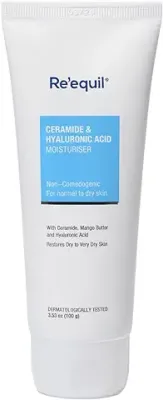 5. Re'equil Ceramide & Hyaluronic Acid Moisturiser | Moisturizer for Face | Barrier Repair Cream | Long Lasting Hydration | Suitable for Normal To Dry Skin | 100g