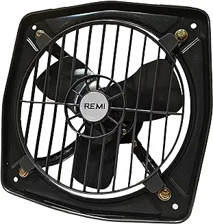 5. Remi Hi Speed 300 mm Exhaust Fan |2350 RPM | 2 IN 1 Suitable for Kitchen, Bathroom, and Office| Warranty: 2 Years (Black) (12" Inch)