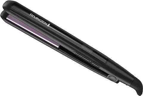 10. Remington 1 Inch Anti Static Flat Iron with Floating Ceramic Plates and Digital Controls Hair Straightener, Purple, 1 Count, S5502