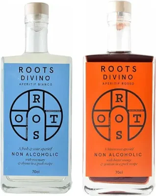 11. Roots Divino Non Alcoholic Vermouth Collection - Rosso & Bianco | Non alcoholic aperitif from real (Red & White) vermouth | Made in Greece