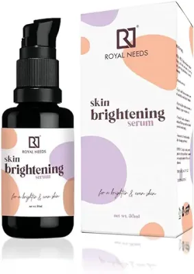 8. ROYAL NEEDS ; YOUR HIGHNESS Skin Lightening Whitening Serum with Kojic Acid, Glycolic Acid and Licorice Extract for Lightening Dark Spots, Acne Marks, Pigmentation, and Melasma 30ml
