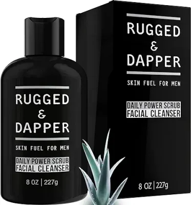 3. RUGGED & DAPPER - Premium Face Wash -2-in-1 Exfoliating Facial Wash and Foaming Face Cleanser for Men with Oily, Sensitive or Combination skin made with Natural and Organic Ingredients