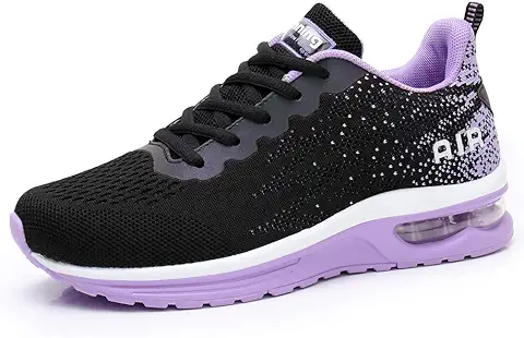 7. RUMPRA Women Sneakers Lightweight Air Cushion Gym Fashion Shoes Breathable Walking Running Athletic Sport