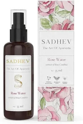 7. Sadhev 100% Organic Rose Water Face Mist