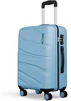 9. Safari Persia 65 cms Medium Check-in Hardside Polycarbonate 8 Wheels Luggage/Suitcase/Trolley Bag (Pearl Blue)