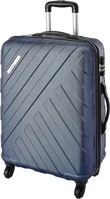 4. Safari Ray 65 cms Medium Check-in Polycarbonate (PC) Hard Sided 4 Wheels 360 Degree Rotation Luggage/Suitcase/Trolley Bag (Midnight Blue)