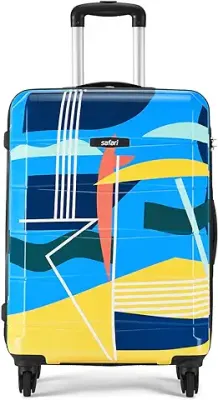 11. Safari Regloss Detour 65 Cms Medium Check-in Trolley Bag Hard Case Polycarbonate 4 Wheels 360 Degree Wheeling System Luggage, Trolley Bags for Travel, Suitcase for Travel, Multicolour