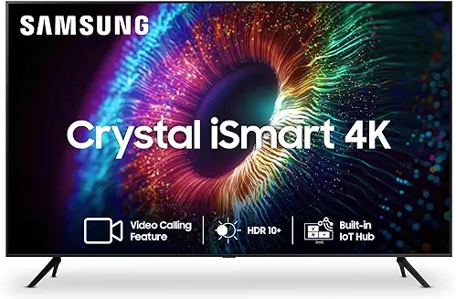 11. Samsung 108 cm (43 inches) Crystal iSmart 4K Ultra HD Smart LED TV UA43CUE60AKLXL (Black)