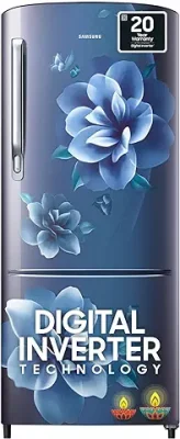 8. Samsung 183 L 4 Star Digital Inverter Direct-Cool Single Door Refrigerator (RR20C1724CU/HL, Camellia Blue, 2023 Model)