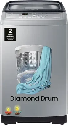 1. Samsung 7 kg Fully-Automatic Top Loading Washing Machine (WA70A4002GS/TL, Imperial Silver, Diamond drum)