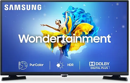 1. Samsung 80 cm (32 Inches) Wondertainment Series HD Ready LED Smart TV UA32T4340BKXXL (Glossy Black)