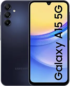 9. Samsung Galaxy A15 5G (Blue Black, 8GB, 256GB Storage) | 50 MP Main Camera | Android 14 with One UI 6.0 | 16GB Expandable RAM | MediaTek Dimensity 6100+ | 5000 mAh Battery