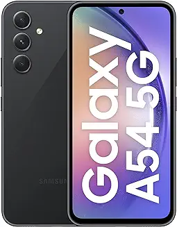 1. Samsung Galaxy A54 5G (Awesome Graphite, 8GB, 256GB Storage) | 50 MP No Shake Cam (OIS) | IP67 | Gorilla Glass 5 | Voice Focus | Without Charger