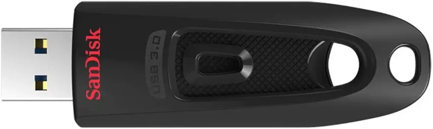 4. SanDisk Ultra 128 GB USB 3.0 Pen Drive (Black)