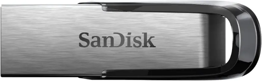 10. SanDisk Ultra Flair 128GB USB 3.0 Pen Drive, Silver Black