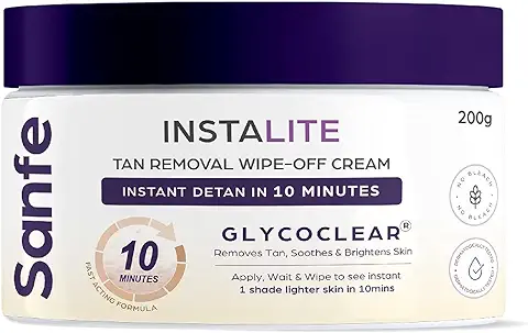 4. Sanfe Detan Cream Instalite Detan Wipe Off 200 gm