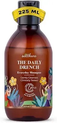 1. Satthwa Daily Drench - Everyday Mild Shampoo, pH 5.5, All Hair Types 225ml