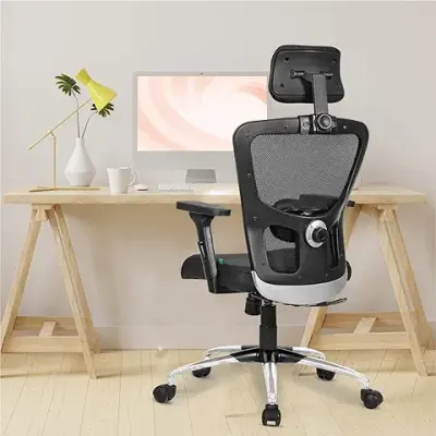 9. SAVYA HOME Beatle High Back Ergonomic Office Chair with 3D Adjustable Arms