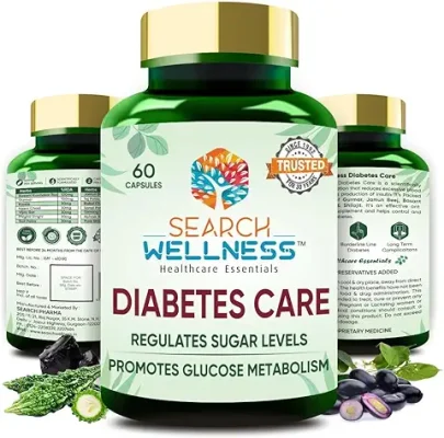 12. Search Wellness Diabetes Care-60 Capsules Box