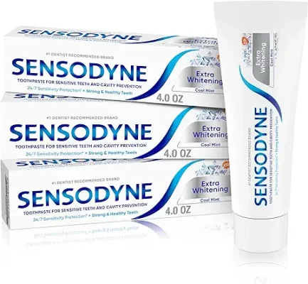 9. Sensodyne Extra Whitening Sensitive Teeth and Cavity Prevention Whitening Toothpaste